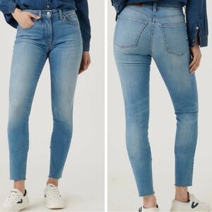 LUCKY Brand Bridgette High-Rise Light Blue Skinny Ankle Jeans